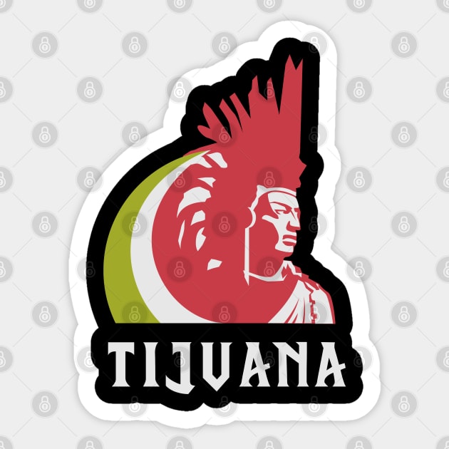 Tijuana Paseo de los Heroes Sticker by Toogoo